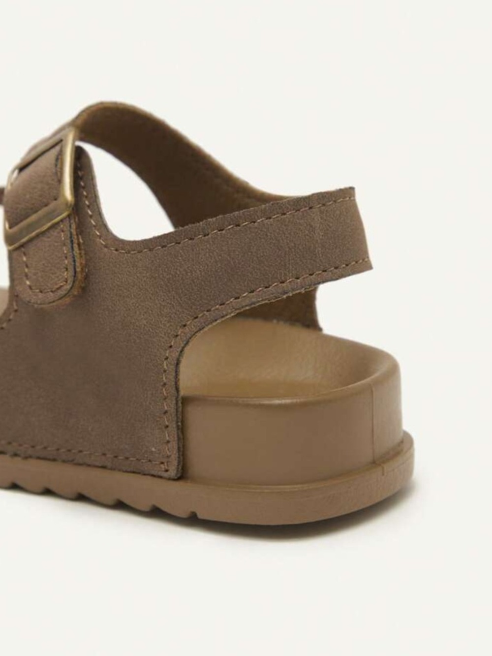 Toddler Boy Brown Suede Double-Buckle Sandals - 5.5 - Picture 5 of 8